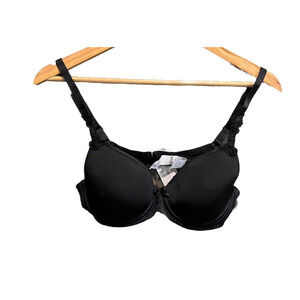 Antinea Lise Charmel Black Spacer Plunge Women's Bra Size 32C